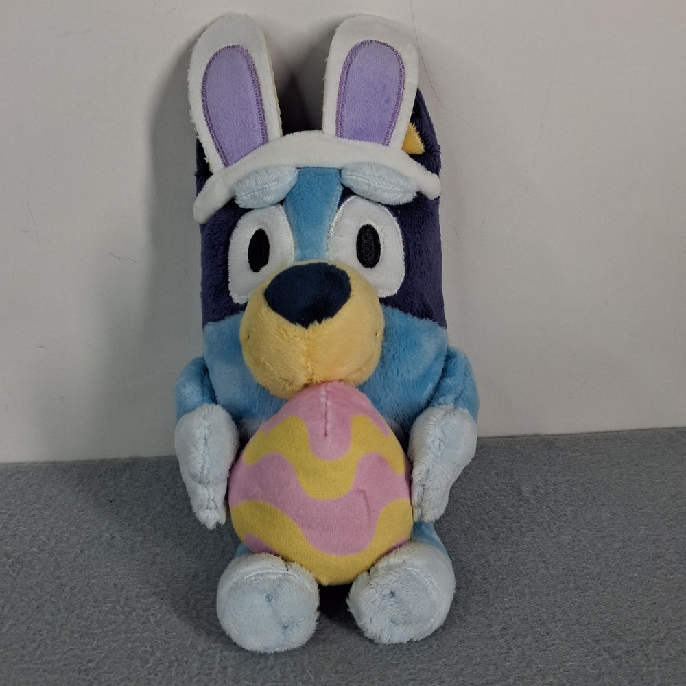 Dan Dee Plush Bluey Easter Bunny Blue Heeler Small 9" Stuffed Animal Toy